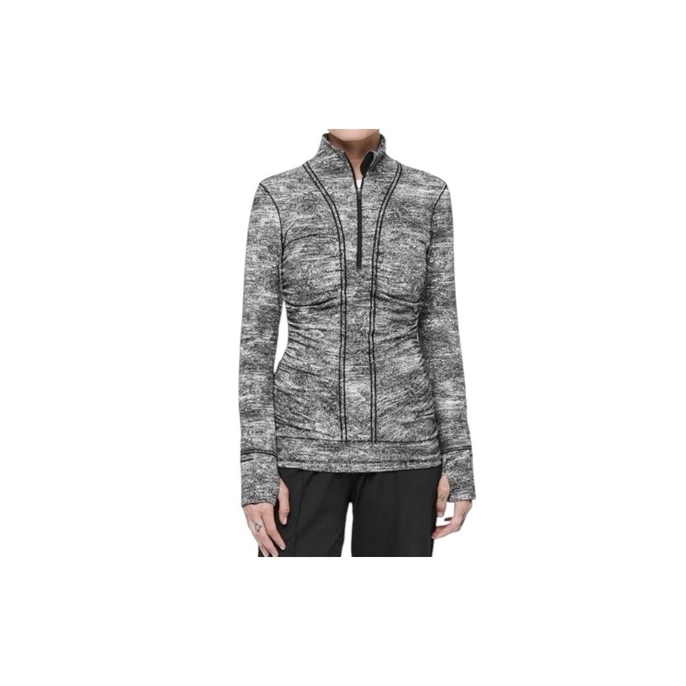 Lululemon Cypress Kiss 1/2 Zip pullover Jacket Women's Size 10 Rush Jacquard